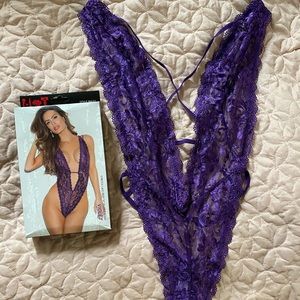 Lace Strappy back teddy